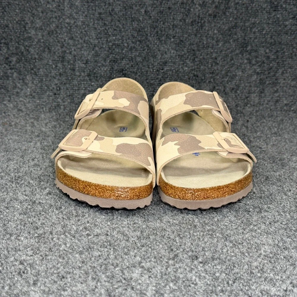 Birkenstock Milano Sandals Mens 9 Desert Soil Grey Taupe Camouflage Soft Footbed